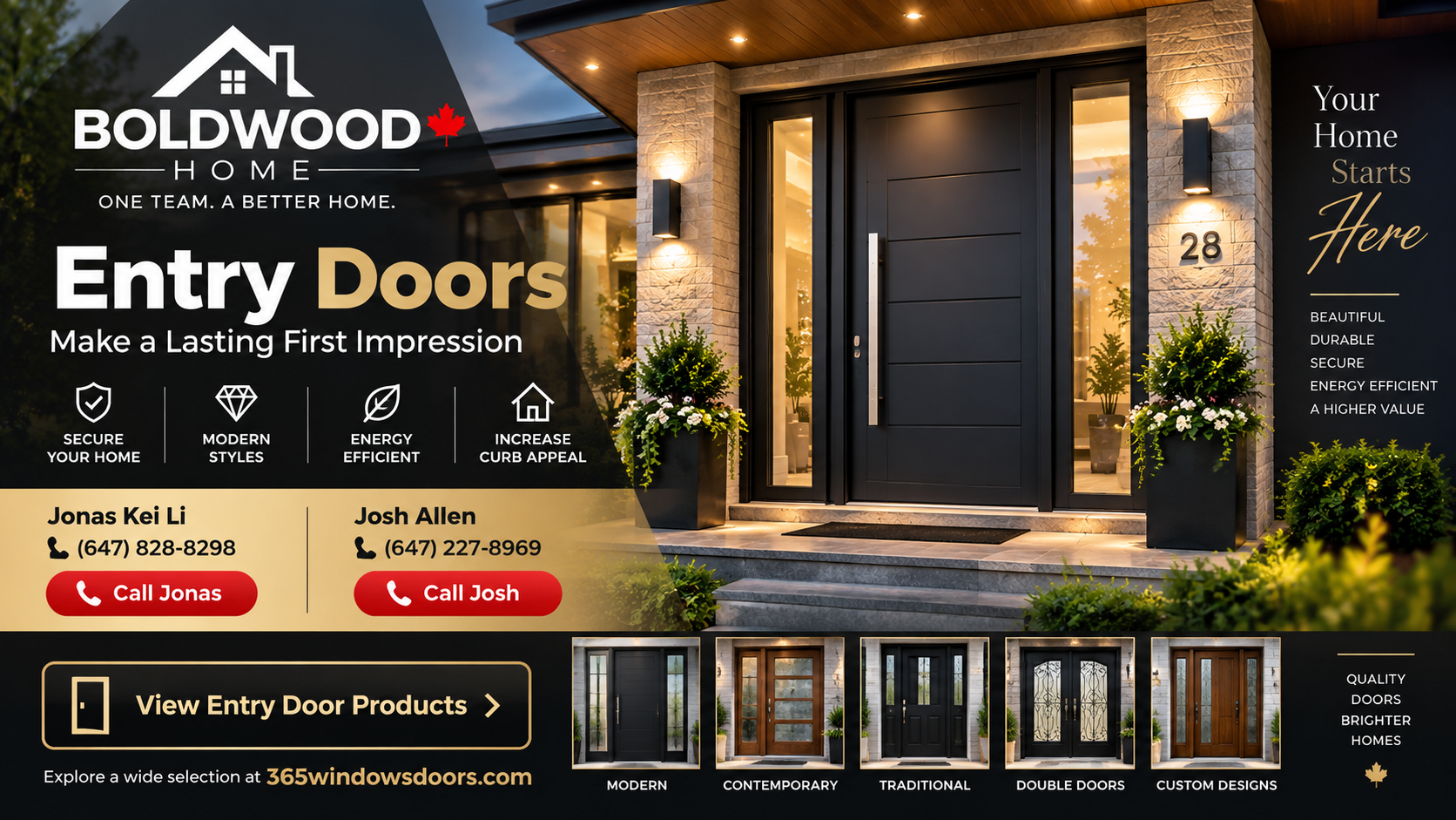 Boldwood Home Entry Doors