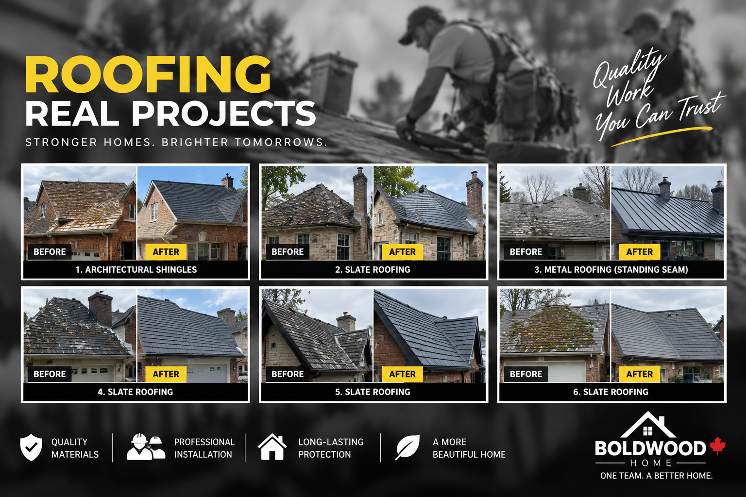 Boldwood Roofing Before and After