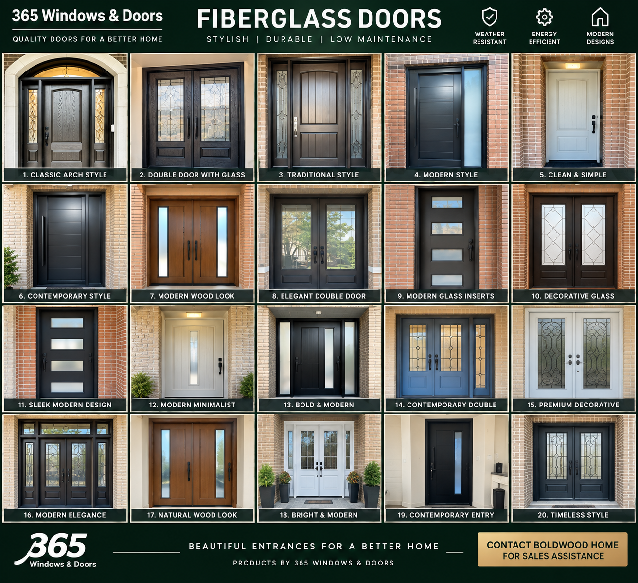 Fiberglass Doors by 365 Windows and Doors