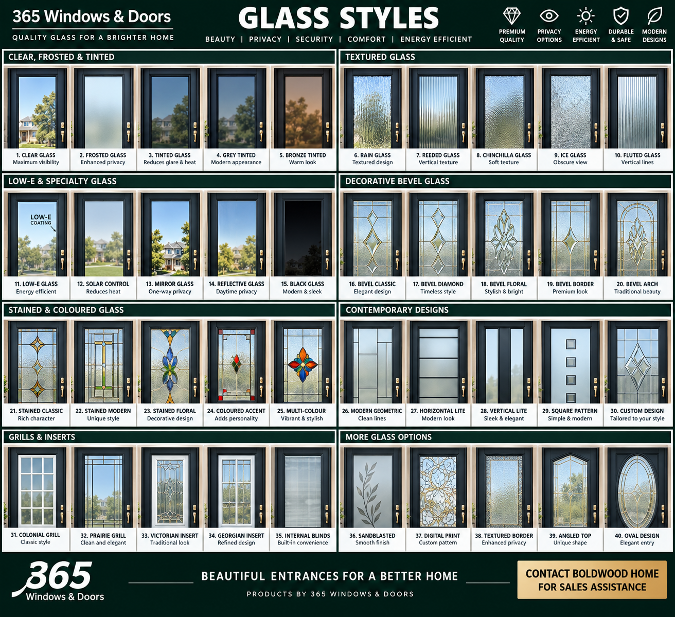 Glass Styles by 365 Windows and Doors
