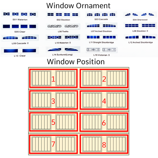 Garage Door Window Options